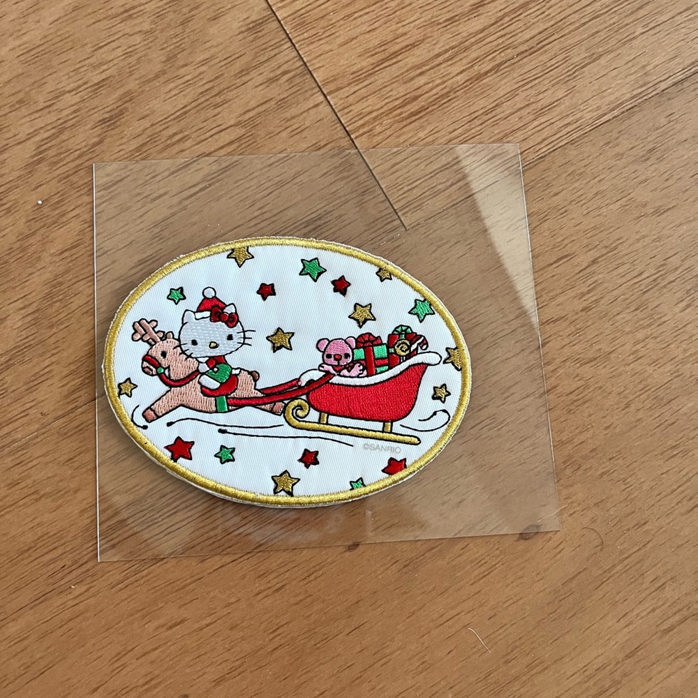 Stoney clover lane SCL HK hello kitty patch Santa sleigh